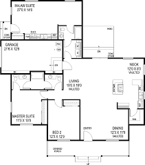 The suite exists as a separate yet attached unit to the main home floor plan, with the specific layout. House Plans With In Law Suite Home And Aplliances
