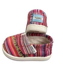 toms baby infant shoes size t3 pink