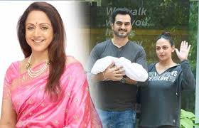 South indian actress hema malini movie career and family details are. Wow Hema Malini Reveals The Name Of Esha Deol S Newborn Baby And It S Very Cute