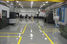 commercial epoxy flooring protects and