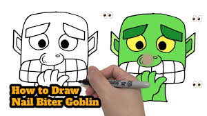 how to draw nail biter goblin clash