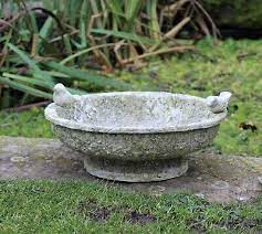 Garden Ornament Bird Bath Bowl Outdoor