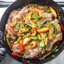 cast iron skillet pork chops with