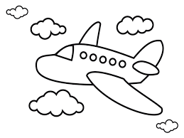 Trọn bộ 100+ mẫu tranh tô màu máy bay cho bé tập tô