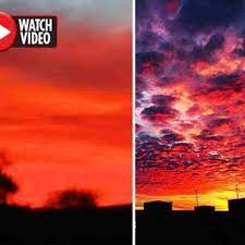 Blood Red Sky In China: Baffles ...