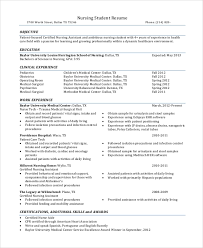 These expert tips for nursing resumes will help you design a resume which will include all the pertinent information that a potential employer is looking for. Free 8 Sample Nursing Student Resume Templates In Ms Word Pdf