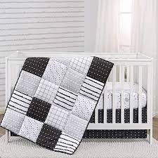 white crib bedding set for baby boys or