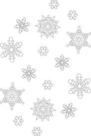 snowflake black and white clip art at