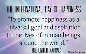 Αποτέλεσμα εικόνας για international day of happiness