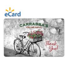 carrabbas 25 thank you egift card