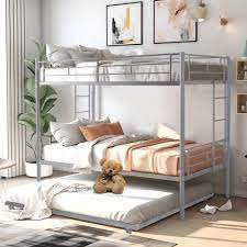 trundle metal bed frame bunk beds