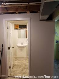 Building Of Bathroom In A Basement With