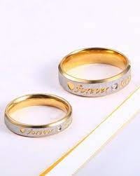 gold toned grey rings for women
