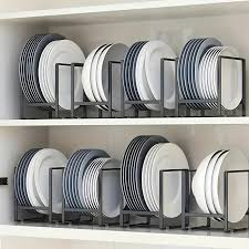 Dish Storage Rack Plate Holder For