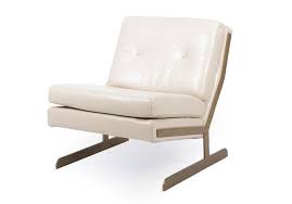 low sit angled back leather chair