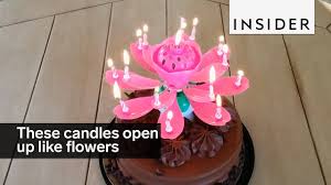 these candles open up like flowers