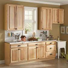 kitchen cabinet in natural hickory