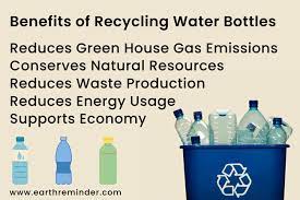 how does recycling water bottles help