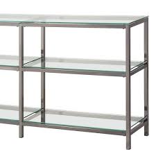 Silver Metal 3 Shelf Bookcase