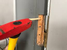 how to fix stripped door hinge holes in