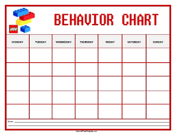 lego behavior chart free printable