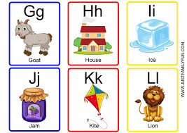 english alphabet flashcards