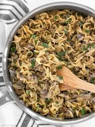 Stir and cook together with the beef and mushrooms until the beef is cooked all the way though. One Pot Beef And Mushroom Stroganoff With Video Budget Bytes