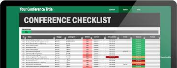 This excel checklist template has a lot of features. Amazing 161 Step Conference Planning Checklist Excel Template