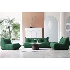 J E Home 69 In Armless 3 Piece Velvet Modular Sectional Sofa In Green With Reclining