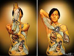 humans into s using body paint