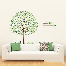 green ball happy tree wall sticker