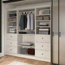 86w closet organizer with drawers