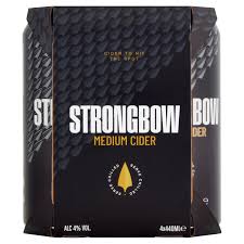 strongbow um cider 4 x 440ml