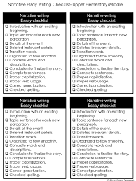 editable writing checklists for differentiation ppt 19 narrative
