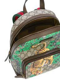 gucci bengal tiger print backpack for