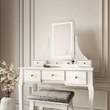 Drawers Stool Set Vanity Dresser Bedroom