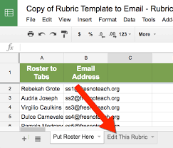 Copy and paste your students names onto the roster tab and enter in your rubric information. Updated Epic Rubric On Google Sheets Teacher Tech