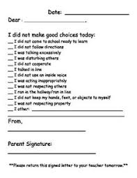 Behavior Letter To Parents From Teacher Template Rome