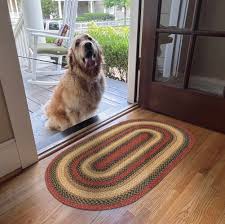 red braided rug oval rug entryway rug