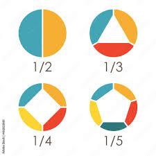 circular diagram set pie chart