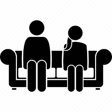 Couch Couple Seats Sitting Sofa