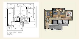 5 interesting 4 room hdb layout ideas