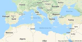 Map Of Mediterranean Sea Greece Sea Map Of The
