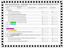 free personal narrative writing rubric