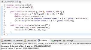 java program to calculate compound interest