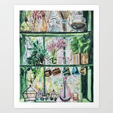 Window Garden Art Print By Sophie Halma