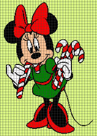 Minnie Mouse Christmas Chart Graph And Row By Row Written Crochet Instructions 02