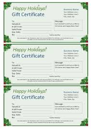 39 christmas gift certificate templates