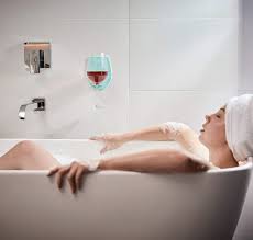 Sipski Shower Bath Wine Glass Holder