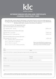 certificate courses enrolment form
